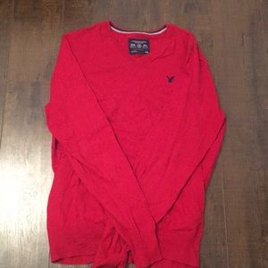 Red American Eagle V-Neck
